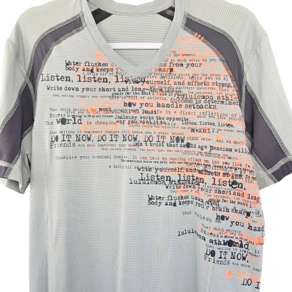 LULULEMON Athletica Vintage Men's Metal Vent Tech Inspiration Top Size L